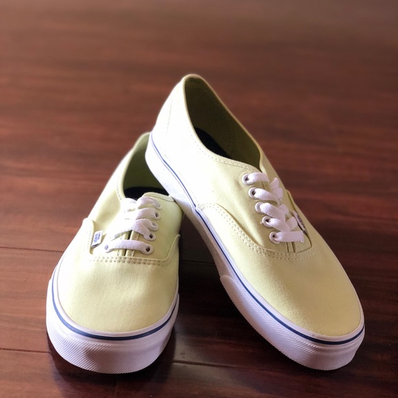 Vans Shoes - Vans Authentic Shadow Lime True White Canvas